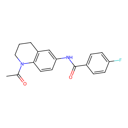 N-(1-acetyl-1,2,3,4-tetrahydroquinolin-6-yl)-4-fluorobenzamide structure