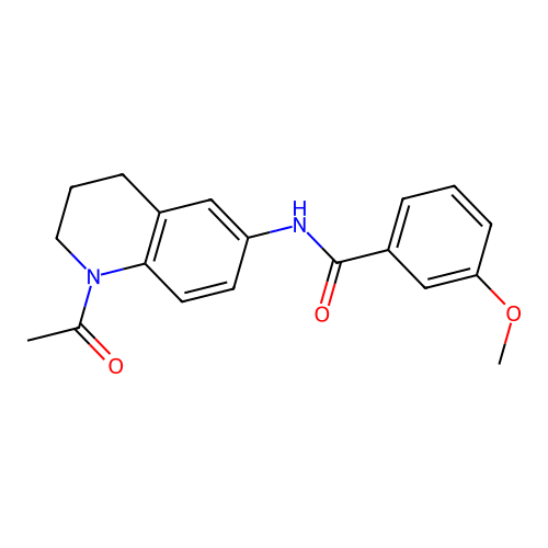 N-(1-acetyl-1,2,3,4-tetrahydroquinolin-6-yl)-3-methoxybenzamide structure