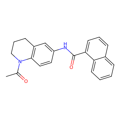 N-(1-acetyl-1,2,3,4-tetrahydroquinolin-6-yl)-1-naphthamide structure