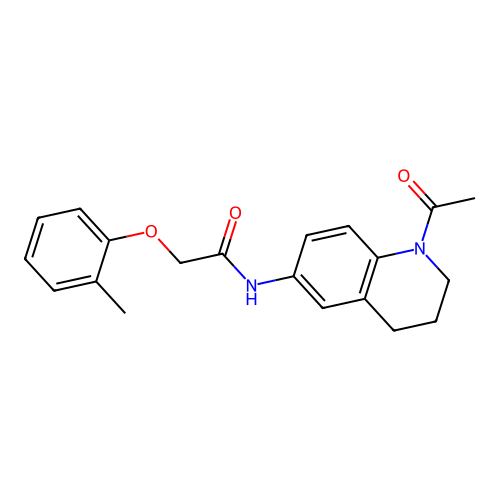 N-(1-acetyl-1,2,3,4-tetrahydroquinolin-6-yl)-2-(o-tolyloxy)acetamide structure