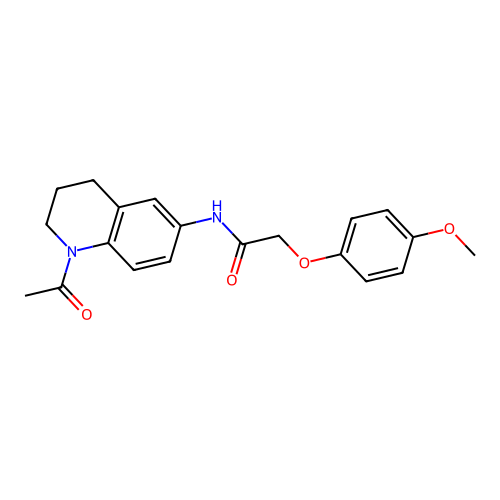 N-(1-acetyl-1,2,3,4-tetrahydroquinolin-6-yl)-2-(4-methoxyphenoxy)acetamide structure