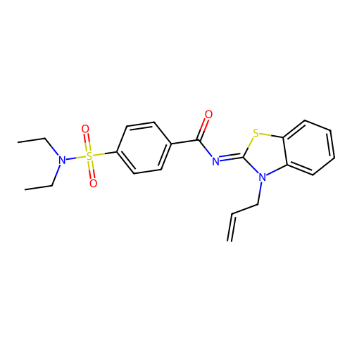 (Z)-N-(3-allylbenzo[d]thiazol-2(3H)-ylidene)-4-(N,N-diethylsulfamoyl)benzamide structure