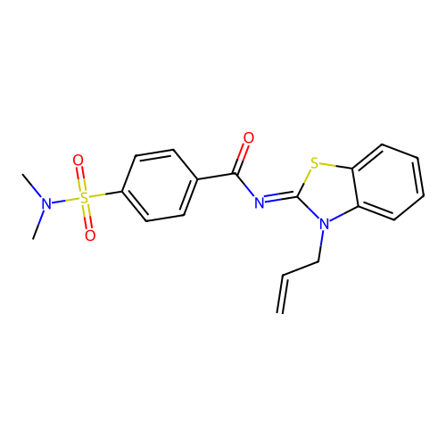 (Z)-N-(3-allylbenzo[d]thiazol-2(3H)-ylidene)-4-(N,N-dimethylsulfamoyl)benzamide structure