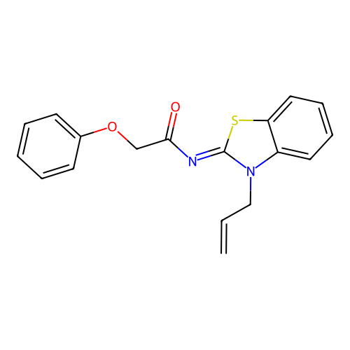 (Z)-N-(3-allylbenzo[d]thiazol-2(3H)-ylidene)-2-phenoxyacetamide structure