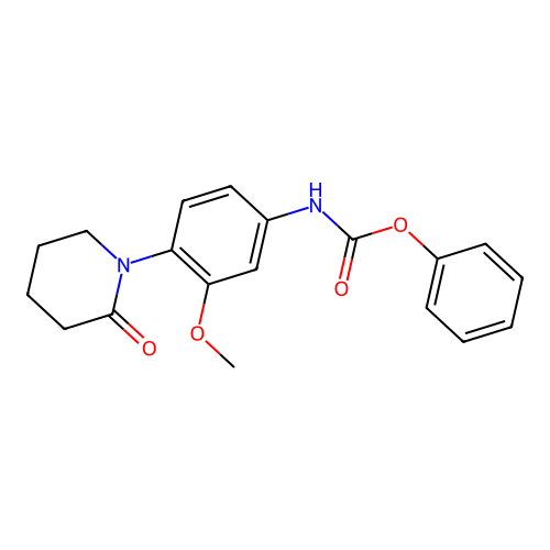 phenyl N-[3-methoxy-4-(2-oxopiperidin-1-yl)phenyl]carbamate structure