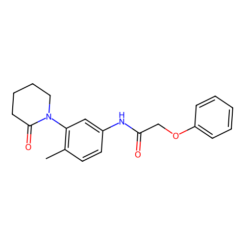 N-[4-methyl-3-(2-oxopiperidin-1-yl)phenyl]-2-phenoxyacetamide structure