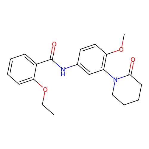 2-ethoxy-N-[4-methoxy-3-(2-oxopiperidin-1-yl)phenyl]benzamide structure