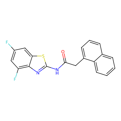 N-(4,6-difluorobenzo[d]thiazol-2-yl)-2-(naphthalen-1-yl)acetamide structure