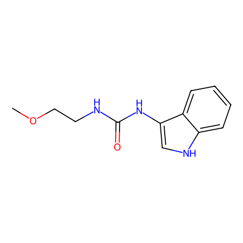 1-(1H-indol-3-yl)-3-(2-methoxyethyl)urea structure