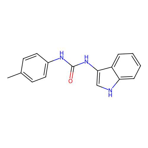 1-(1H-indol-3-yl)-3-(p-tolyl)urea structure