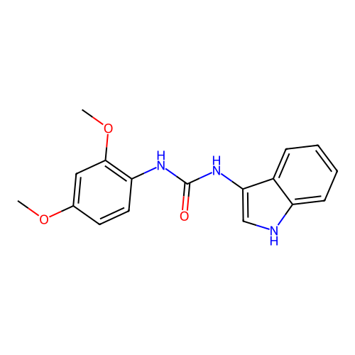 1-(2,4-dimethoxyphenyl)-3-(1H-indol-3-yl)urea structure