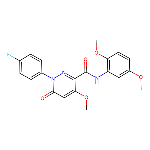 N-(2,5-dimethoxyphenyl)-1-(4-fluorophenyl)-4-methoxy-6-oxo-1,6-dihydropyridazine-3-carboxamide structure