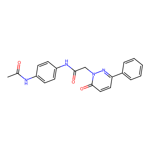 N-(4-acetamidophenyl)-2-(6-oxo-3-phenylpyridazin-1-yl)acetamide structure