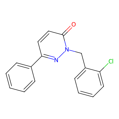 2-(2-chlorobenzyl)-6-phenylpyridazin-3(2H)-one structure
