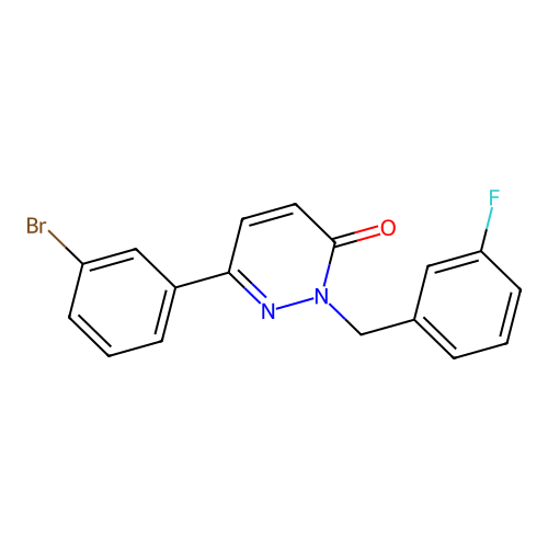 6-(3-Bromophenyl)-2-[(3-fluorophenyl)methyl]pyridazin-3-one structure