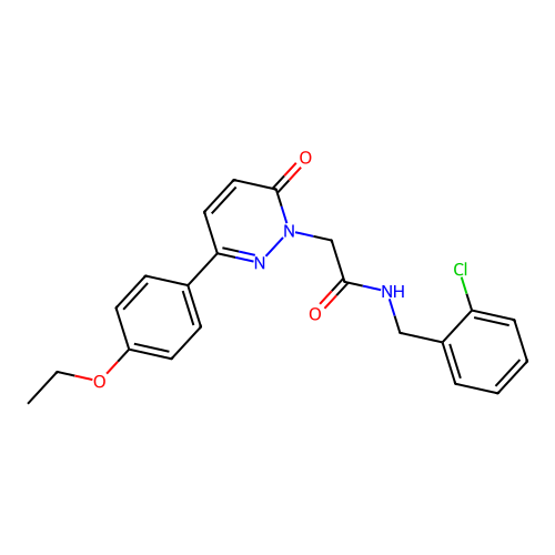N-(2-chlorobenzyl)-2-(3-(4-ethoxyphenyl)-6-oxopyridazin-1(6H)-yl)acetamide structure