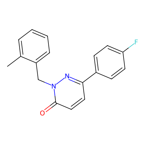 6-(4-fluorophenyl)-2-(2-methylbenzyl)pyridazin-3(2H)-one structure