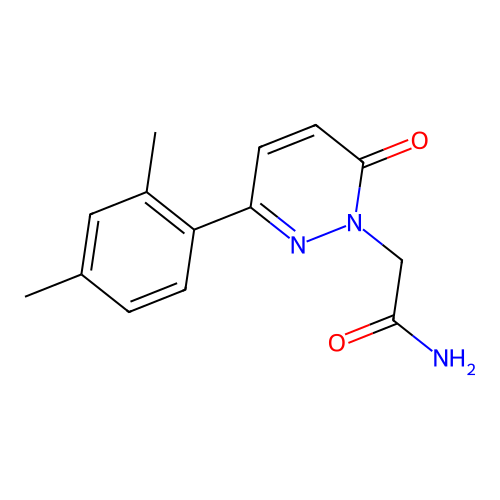 2-[3-(2,4-Dimethylphenyl)-6-oxopyridazin-1-yl]acetamide structure