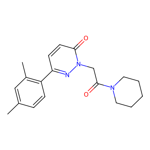 6-(2,4-Dimethylphenyl)-2-(2-oxo-2-piperidin-1-ylethyl)pyridazin-3-one structure