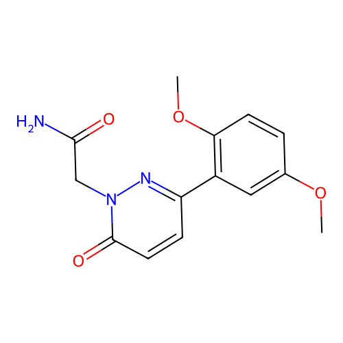 2-[3-(2,5-Dimethoxyphenyl)-6-oxopyridazin-1-yl]acetamide structure