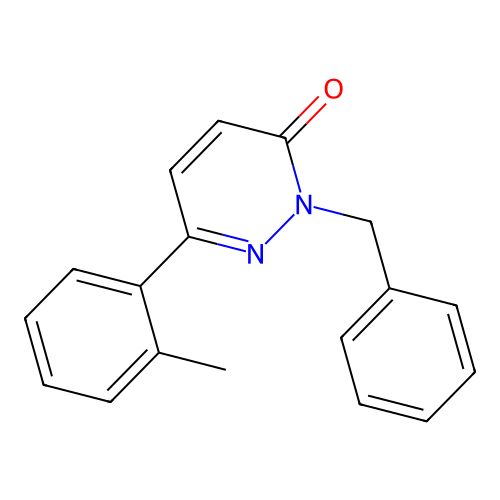 2-benzyl-6-(o-tolyl)pyridazin-3(2H)-one structure