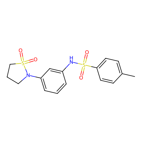 N-(3-(1,1-dioxidoisothiazolidin-2-yl)phenyl)-4-methylbenzenesulfonamide structure
