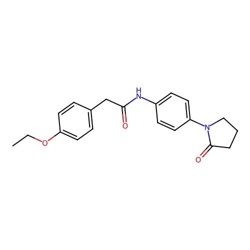 2-(4-ethoxyphenyl)-N-[4-(2-oxopyrrolidin-1-yl)phenyl]acetamide structure