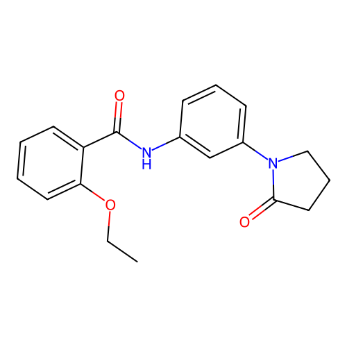 2-ethoxy-N-[3-(2-oxopyrrolidin-1-yl)phenyl]benzamide structure