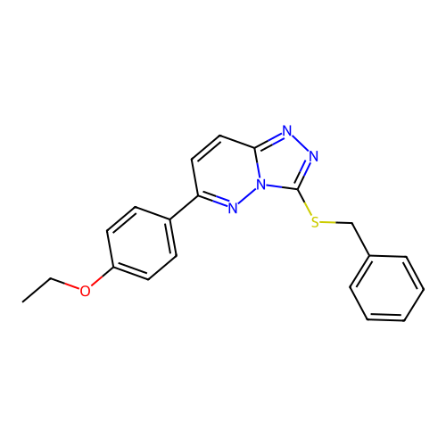 3-(Benzylthio)-6-(4-ethoxyphenyl)-[1,2,4]triazolo[4,3-b]pyridazine structure