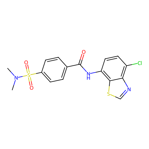 N-(4-chloro-1,3-benzothiazol-7-yl)-4-(dimethylsulfamoyl)benzamide structure
