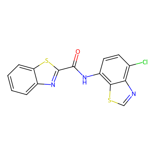 N-(4-chloro-1,3-benzothiazol-7-yl)-1,3-benzothiazole-2-carboxamide structure