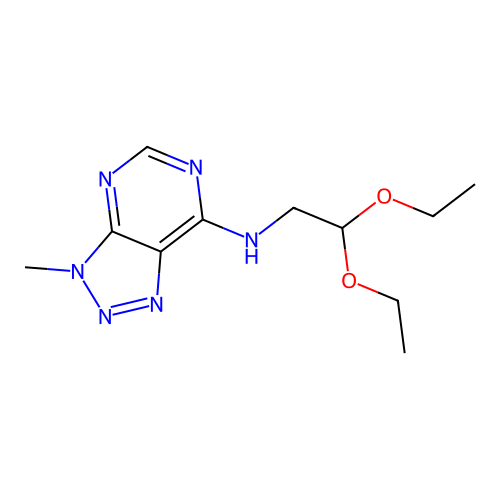 N-(2,2-diethoxyethyl)-3-methyl-3H-[1,2,3]triazolo[4,5-d]pyrimidin-7-amine structure