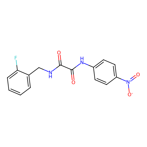 N1-(2-fluorobenzyl)-N2-(4-nitrophenyl)oxalamide structure