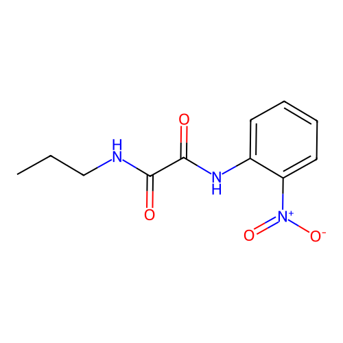 N1-(2-nitrophenyl)-N2-propyloxalamide structure