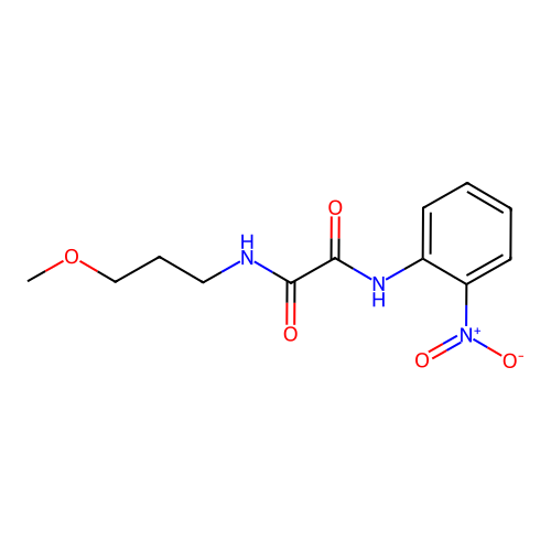 N1-(3-methoxypropyl)-N2-(2-nitrophenyl)oxalamide structure
