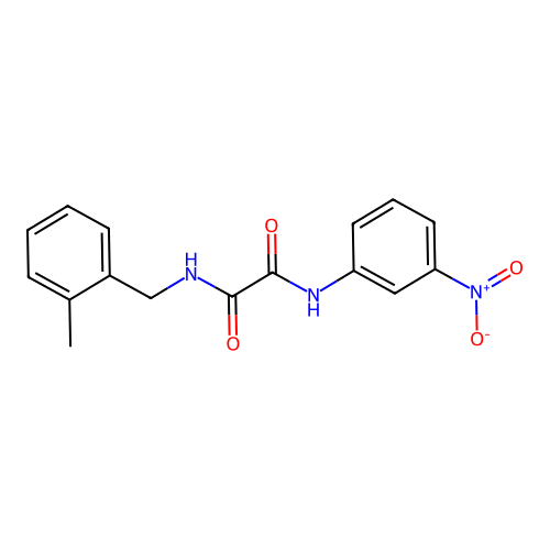 N1-(2-methylbenzyl)-N2-(3-nitrophenyl)oxalamide structure