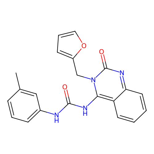 1-[3-(Furan-2-ylmethyl)-2-oxoquinazolin-4-yl]-3-(3-methylphenyl)urea structure