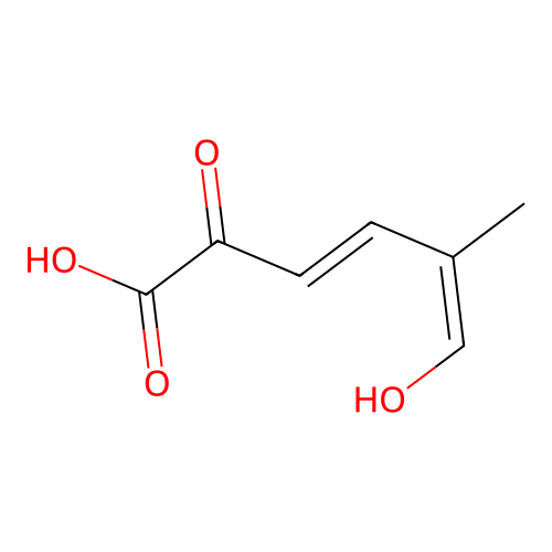 2,4-Hexadienoic acid, 2-hydroxy-5-methyl-6-oxo-, (Z,Z)- structure