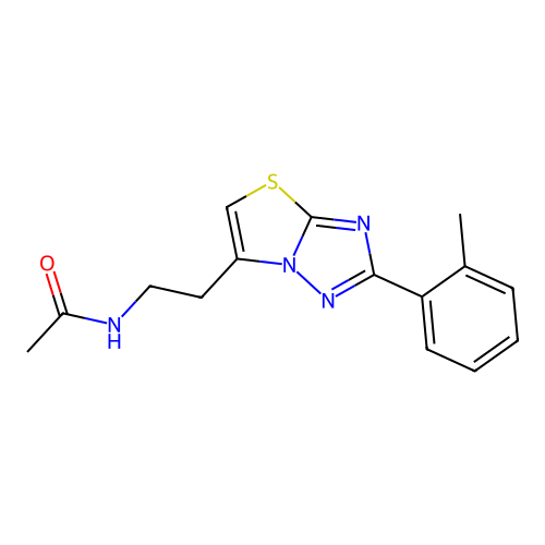 N-(2-(2-(o-tolyl)thiazolo[3,2-b][1,2,4]triazol-6-yl)ethyl)acetamide structure