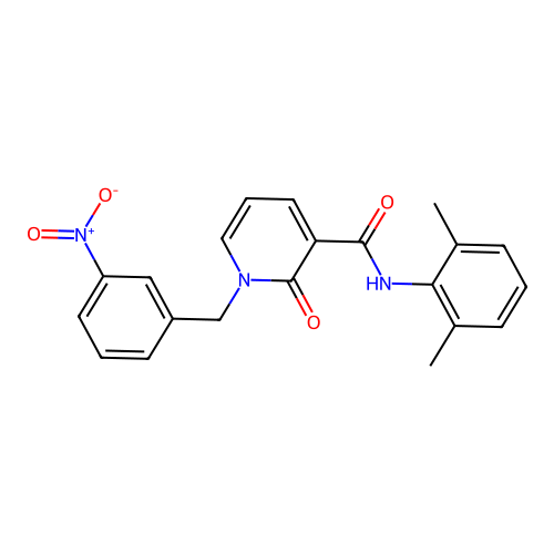 N-(2,6-dimethylphenyl)-1-(3-nitrobenzyl)-2-oxo-1,2-dihydropyridine-3-carboxamide structure