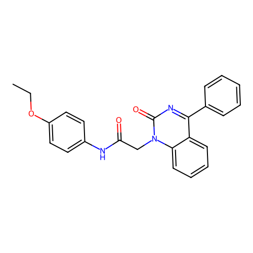 N-(4-ethoxyphenyl)-2-(2-oxo-4-phenylquinazolin-1-yl)acetamide structure