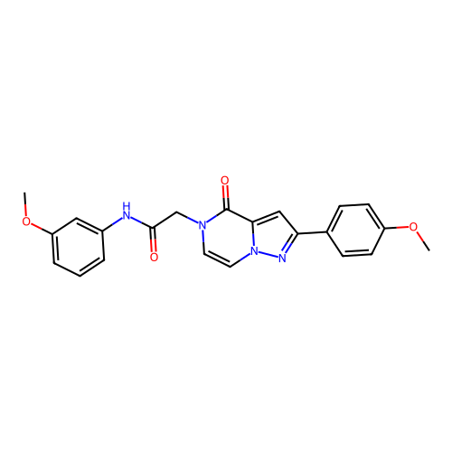 N-(3-methoxyphenyl)-2-[2-(4-methoxyphenyl)-4-oxo-4H,5H-pyrazolo[1,5-a]pyrazin-5-yl]acetamide structure