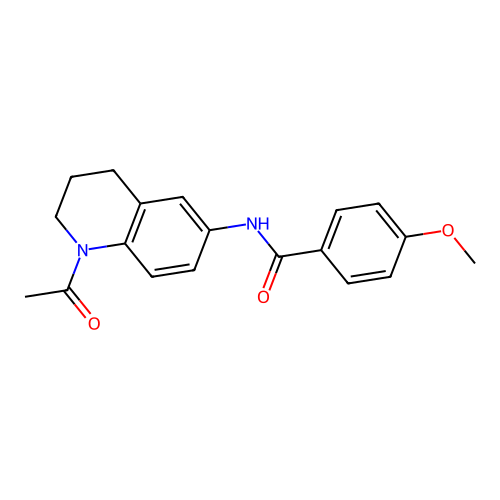 N-(1-acetyl-1,2,3,4-tetrahydroquinolin-6-yl)-4-methoxybenzamide structure