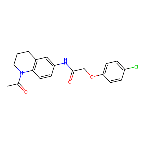 N-(1-acetyl-1,2,3,4-tetrahydroquinolin-6-yl)-2-(4-chlorophenoxy)acetamide structure