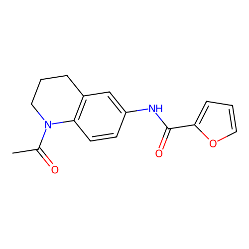 N-(1-acetyl-1,2,3,4-tetrahydroquinolin-6-yl)furan-2-carboxamide structure