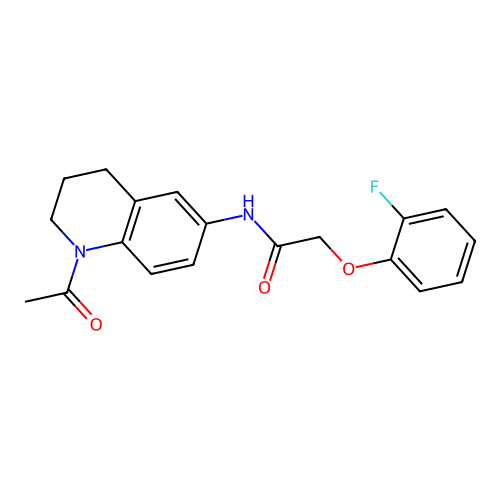 N-(1-acetyl-1,2,3,4-tetrahydroquinolin-6-yl)-2-(2-fluorophenoxy)acetamide structure