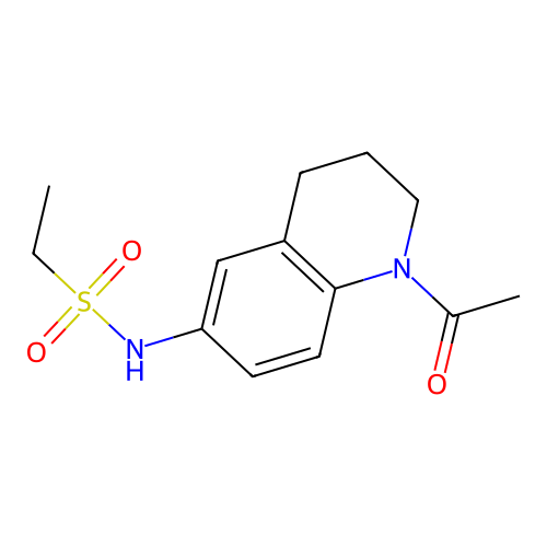 N-(1-acetyl-1,2,3,4-tetrahydroquinolin-6-yl)ethanesulfonamide structure