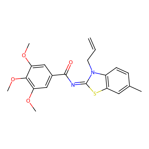 (Z)-N-(3-allyl-6-methylbenzo[d]thiazol-2(3H)-ylidene)-3,4,5-trimethoxybenzamide structure