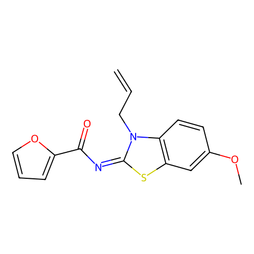 (Z)-N-(3-allyl-6-methoxybenzo[d]thiazol-2(3H)-ylidene)furan-2-carboxamide structure