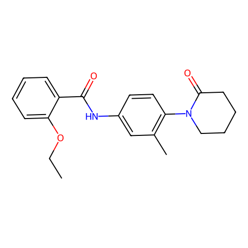 2-ethoxy-N-[3-methyl-4-(2-oxopiperidin-1-yl)phenyl]benzamide structure